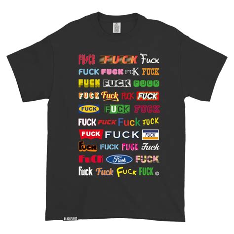 T Shirt Fuck Logo S Charcoal Blackflags Nl
