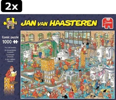 2x Jan Van Haasteren De Ambachtelijke Brouwerij Puzzel 1000 Stukjes