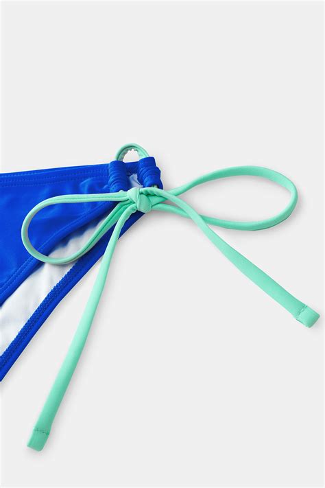 Halterneck Triangle Bikini Top Low Rise Side Tie Bottoms Set