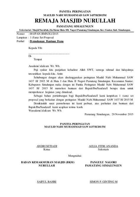 Contoh Proposal Maulid Nabi Lukisan