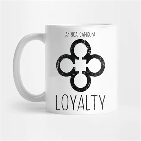 Africa Sankofa Adinkra Symbol Loyalty Black Colour Sankofa African Adinkra Symbols Mug