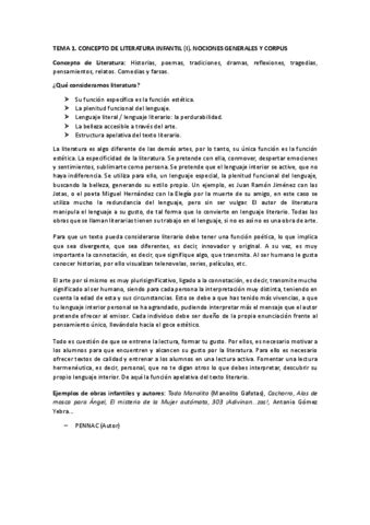 Tema Literatura Infantil Pdf