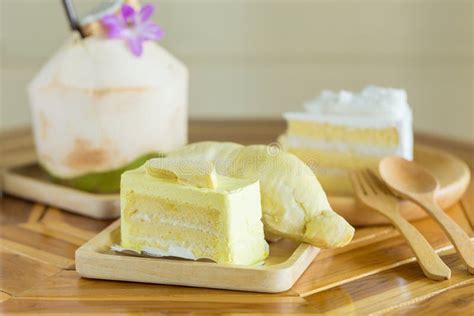 Durian Cake and Fresh Durian Stock Photo - Image of fresh, white: 76604520