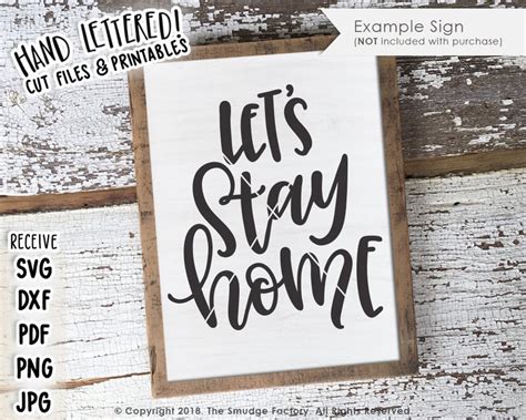 Let S Stay Home SVG Cut File Winter SVG Homebody Cut Etsy