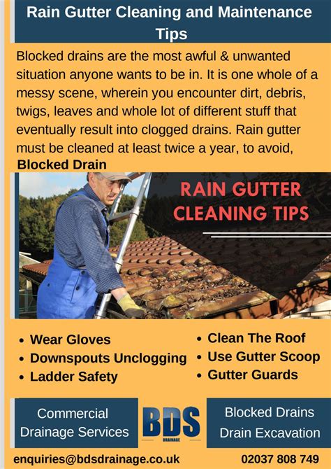 Rain Gutter Cleaning and Maintenance Tips by BDSdrainages - Issuu