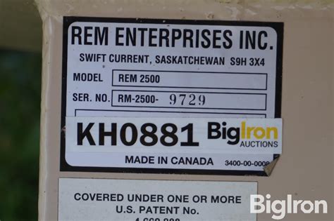 Rem 2500 HD Grain Vac | Agriculture | BigIron