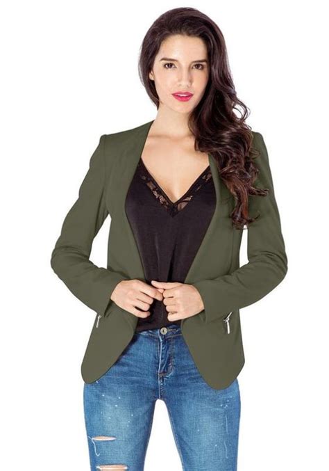 Introducir 58 Imagen Outfit Blazer Verde Mujer Abzlocal Mx