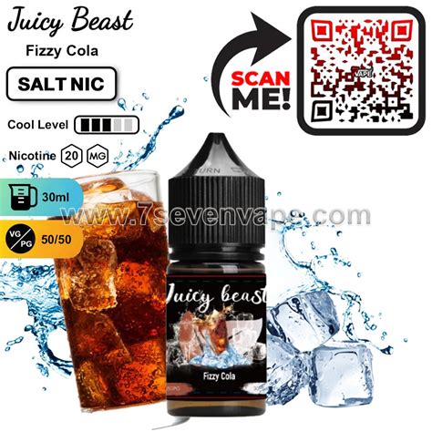 Juicy Beast Fizzy Cola Malaysia Salt Nic 30ml แท จซซบสต