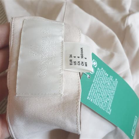 H M Conscious Exclusive Nude Wide Leg Depop