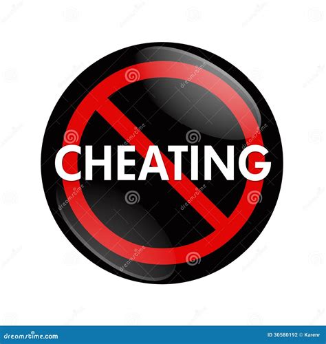 Stop Cheating stock illustration. Illustration of cheating - 30580192