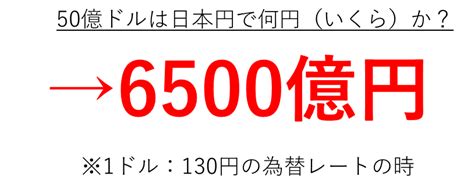 50億ドルは日本円でいくら（何円）か？英語での表記・読み方は？【アメリカのお金：5000000000ドル】 モアイライフ（more