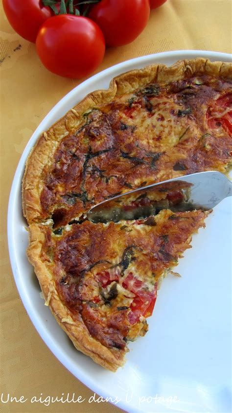 une aiguille dans l potage Quiche aux légumes du soleil