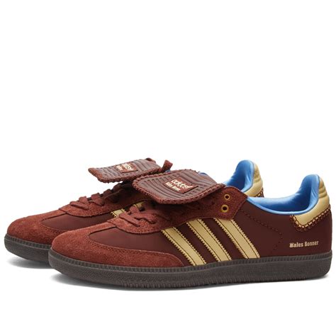 Adidas X Wales Bonner Samba Fox Brown Beige And Lucky Blue End Ar