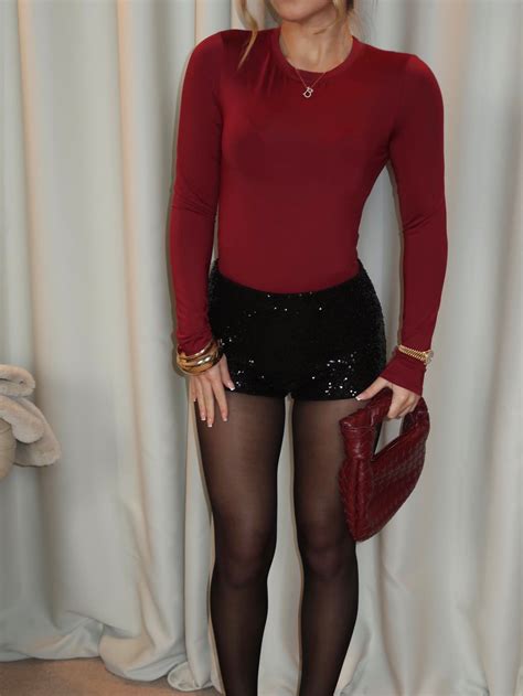 Rosie Sequin Mini Hotpant Shorts In Black S M 4 8 Sequins Sequin Mini Hot Pants