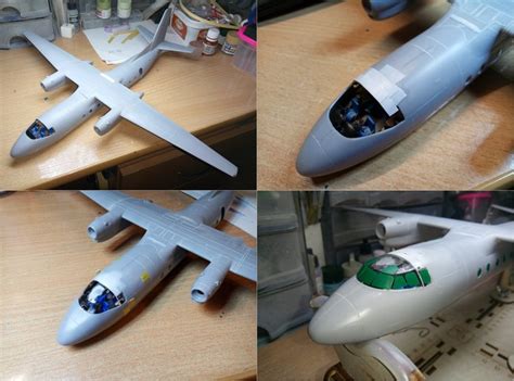 Сборка пластиковой модели самолета Ан-24 "Amodel" 1/72 | Пикабу