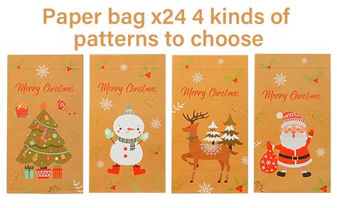 Pcs Sacs Cadeaux De No L En Papier Kraft Fokuncy Sachet En Papier