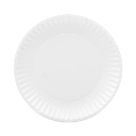 Ajm Coated Paper Plates 9 Inches White Round 100pack Ajmcp9goawh