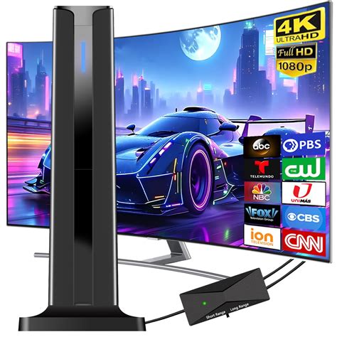 Digital TV Antenna Indoor, 2025 HD Antenna for Smart TV with 3M Stick