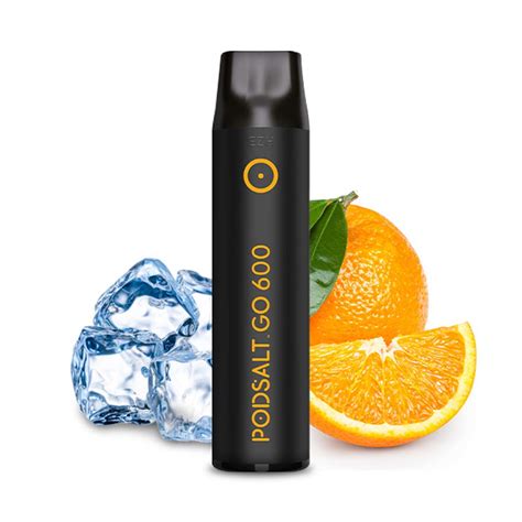 Buy Pod Salt Go 600 Disposable Orange Ice 20mg VAPSTORE