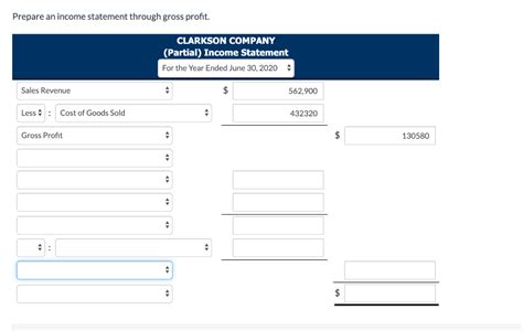 Solved Prepare An Income Statement How Does The Full Income Statement 1 Answer