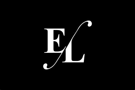 El Monogram Logo Design By Vectorseller