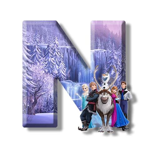 Frozen Theme Frozen Party Disney Alphabet Princess Girl Olaf