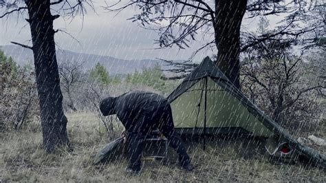 Solo Camp Ng N Heavy Rain Tent Rest With The Satisfying Sound Of