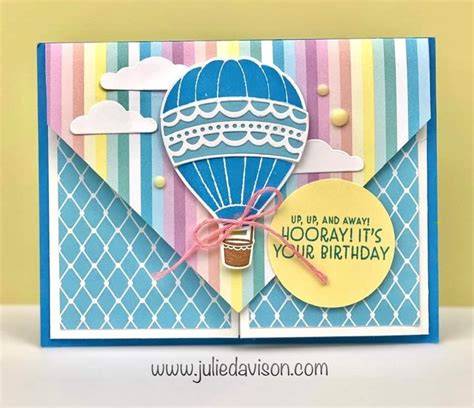 Hot Air Balloon Birthday Card