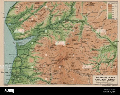 aberystwyth map  res stock photography  images alamy