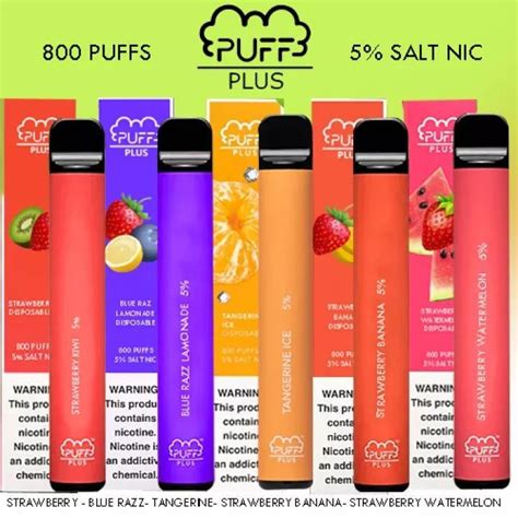 Ft Puqti Puff Bar Plus Disposable Vape Pod Device Puffs Salt