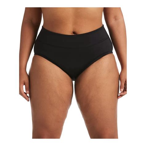 Nike Women S Solid Full High Waisted Plus Size Swimsuit Bikini Bottom Sport SportChek