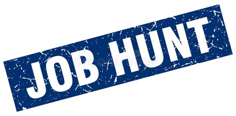 Job Hunt Stamp Stock Vector Illustration Of Square 122119373