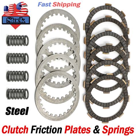 Clutch Friction Steel Disc Plates And Springs For Honda Atc200x 1983 1987