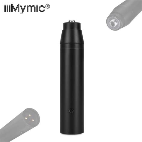 IiiMymic 48V Phantom Power Adapter XLR 3Pin For 3 5mm Jack Locking