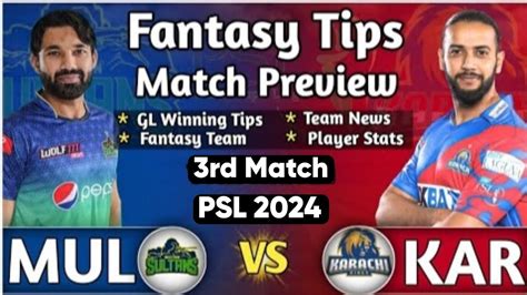 Multan Sultans Vs Karachi Kings Match Pridiction Dream Team Mul Vs