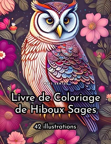 Livre De Coloriage De Hiboux Sages Illustrations Uniques Et De