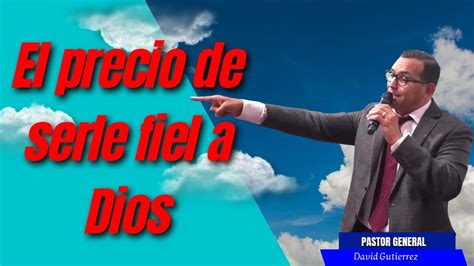 Iglesiajrs El Precio De Serle Fiel A Dios Pastor General David