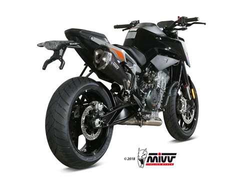 MIVV Slip On Delta Race Black Standard Exhaust For KTM 790 Duke 18 20