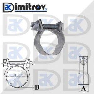 Скоба мини Ø 13 - 15 мм - Цена 1.50лв - Скоби за маркучи - мини с болт