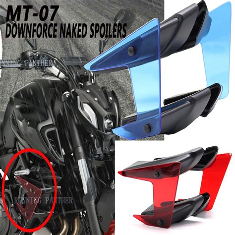 Mt New Motorcycle Parts Side Downforce Naked Spoilers Fixed