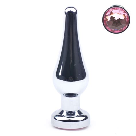 Buttplug Mit Stein Metall Metall Glas Plugs Analplugs Sex Toys Fetisch SM Bedarf