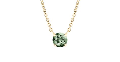 Pendentif Or Jaune Saphir Vert Lady XL Gemmyo