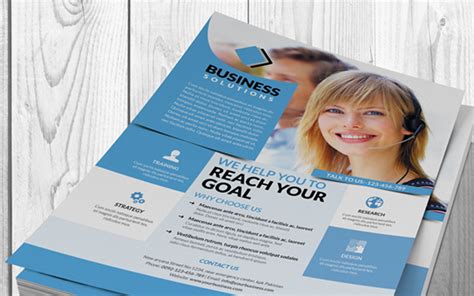 Business Solutions Flyer Psd Corporate Identity Template