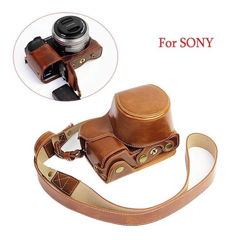 Funda De Cuero Pu Para Cámara Sony A6000 Ilce 6100 A6100 A64 Mercado