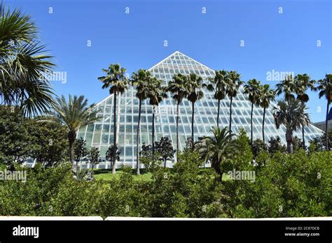 The Rainforest Pyramid At Moody Gardens In Galveston Texas The White