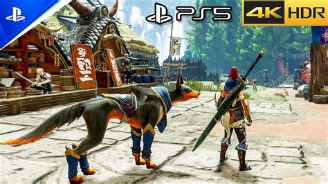 Monster Hunter Rise 15 Mins Of PS5 Gameplay 4K HDR 60FPS YouTube