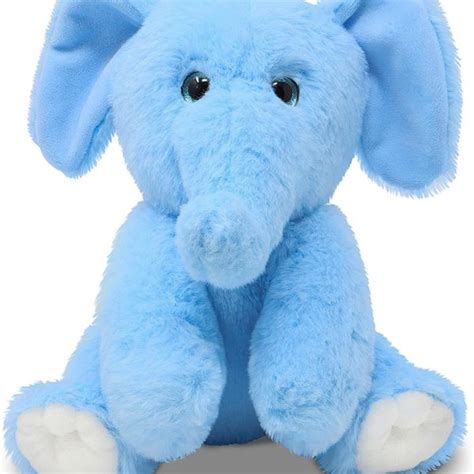 Soft Feel Mushy Blue Baby Elephant Soft Toy Wallmantra