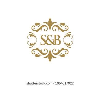 Ss Initial Logo Ornament Ampersand Monogram Stock Vector Royalty Free