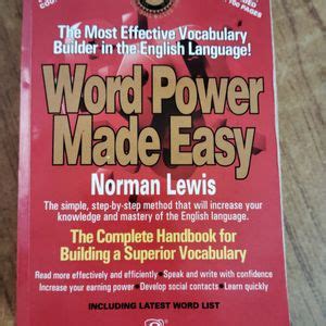 Fiction Books Word Power Made Easy By Norman Lewis Freeup