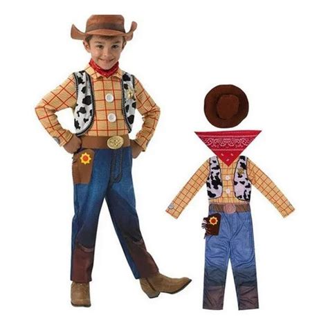Roupa Woody Toy Story - Fantasia Xerife Woody Infantil Toy Story Roupa Chapéu | Shopee Brasil